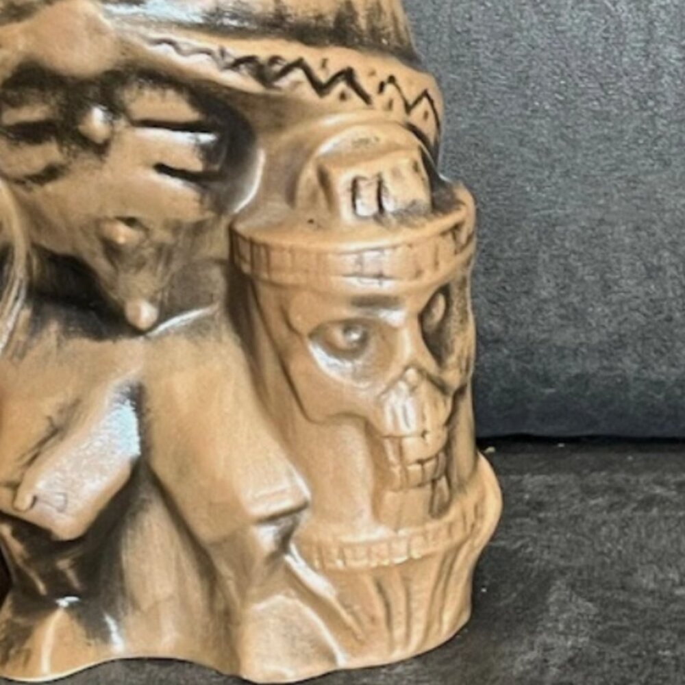 Disneyland Haunted Mansion Hatbox Ghost Trader Sams Tiki Mug 2nd Edition - Picture 2 of 8